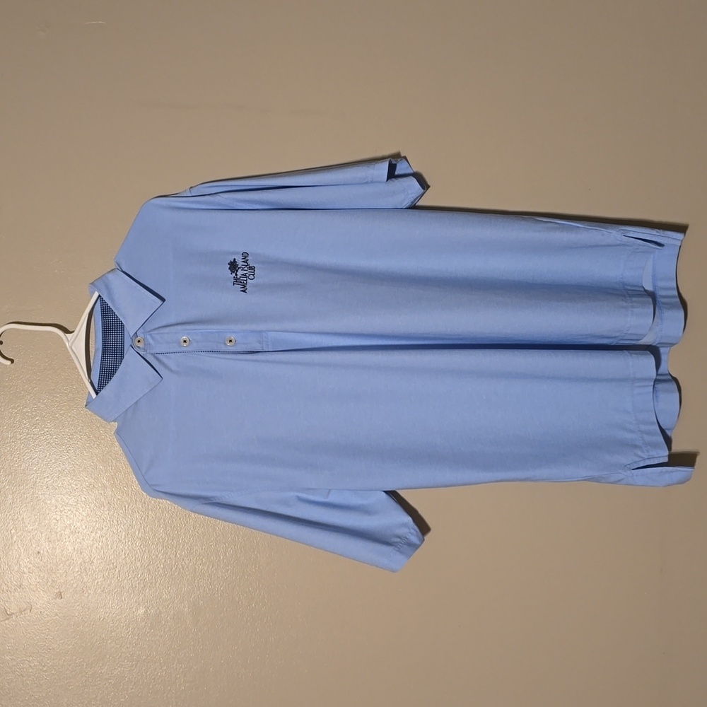 Footjoy Golf Polo Short Sleeve Shirt Blue Mens Size Large